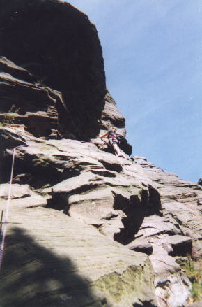 On first lead at the Roaches